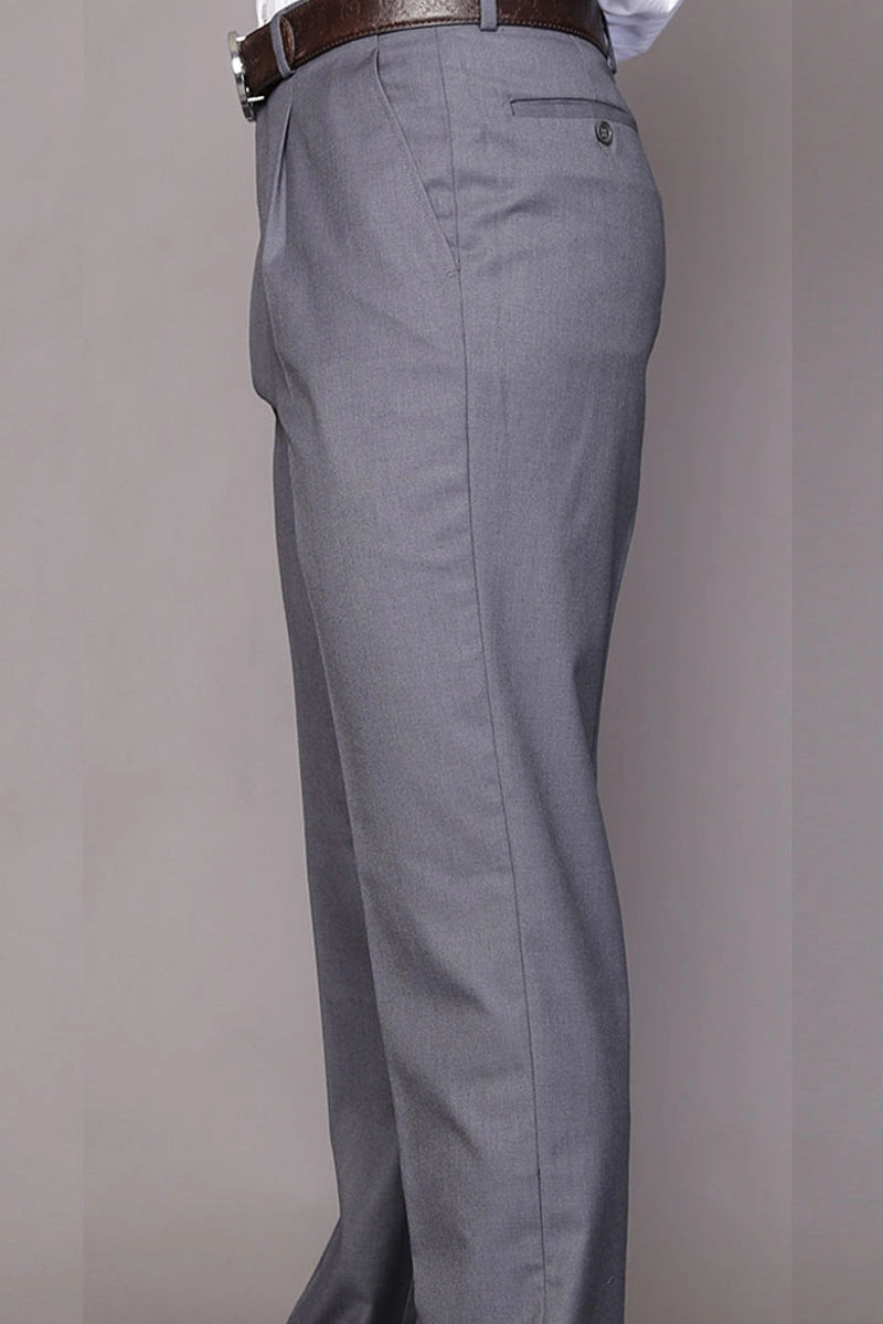 Herren Wollhosen, Klassischer Schnitt, Charcoal Grau – Stilvoll & Bequem!
